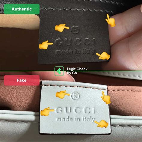 original gucci vs fake|authentic gucci marmont.